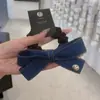 Pinza de Garra de Denim con Lazo de Moda Estilo Coreano para la Parte Trasera de la Cabeza Pinza de Tiburón Grande Accesorios para el Cabello 2025 Nuevo Pinza de Pelo de Alta Gama