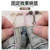 Cierre de nudo para dobladillo de ropa, herramienta para acortar el dobladillo de camiseta, hebilla de ajuste de dobladillo de top, clip de fijación invisible, broche