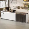 Mostrador de Bar Mostrador de Caja Mostrador Comercial Catering Tienda de Té con Leche Café Bar de Agua Gabinete Integrado Lujo Ligero Sensación de Gama Alta Recepción