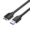 Cabo de Dados para HD Externo Móvel Usb3.0 Atacado Am para Microb Alta Velocidade Caixa de HD Externo Móvel 4Tb Cabo de Dados