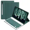 Funda protectora con teclado Bluetooth adecuada para Samsung Galaxy Tab S9FE, funda de cuero con ranura para lápiz para tableta Tab S10FEplus