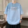 Camiseta estilo pareja, diseño creativo para hombres y mujeres, manga corta de moda urbana, moda casual Harajuku de verano, simple y moderno, versátil