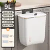 Cubo de Basura para el Hogar para Baño, Inodoro, Cocina, Sala de Estar, con Tapa, Gran Capacidad, Uso Comercial, Montaje en Pared, Cubo de Basura Estilo Lujo Ligero