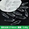Decoraciones transparentes de copo de nieve de Navidad acrílicas, usadas para arreglos de escena de boda, columnas de carámbanos navideños, adornos de árbol de cristal y colgantes