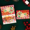 Nuevas Tarjetas de Felicitación Navideñas Creativas de Dibujos Animados con Estampado Dorado, Bendiciones Navideñas, Tarjetas de Regalo de Agradecimiento, Tarjetas Pequeñas, Postales