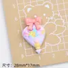 Casa de Pasteles Animales Brillante Dibujos Animados Pegamento de Crema Accesorios Hebilla de Zapato con Agujero Material Accesorios de Resina Joyería DIY Pasador de Pelo