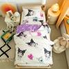 Conjunto de tres piezas de algodón para niños de Sanrio, edredón de jardín de infantes de clase A, conjunto de seis piezas, edredón de bebé de algodón puro Coolomi, primavera
