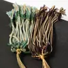 Cuerda de Algodón Retorcida a Mano de Xizang, Cuerda con Mango de Ágata y Jade Hetian, Cordón Colgante de Mango de Juguete Ajustable, Cuerda Gruesa