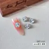Pedras de strass K9 quadradas empilháveis de alta transparência sem base para decorações de unhas, esferas de strass de cristal coloridas multifacetadas super brilhantes para nail art