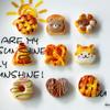 Série Comida e Brincadeira Donut Chocolate Bolsa de Boi Bolsa de Abacaxi Gato Urso Lanche Grampo de Cabelo Cordão de Cabelo Acessórios de Resina