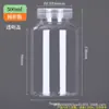 Frasco Dosador Transparente de Boca Larga 50 100ml Plástico Pet Frasco Cápsula Frasco Líquido Selado Frasco Plástico de Boca Larga para Amostra