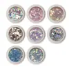 Explosões cor doce refrigerante lantejou broca de unha glitter gradiente cor mista K9 fundo pontiagudo formato diamante joia para unha