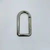 Suministrado directamente por el fabricante, cierre de resorte ovalado abierto, llavero ovalado tipo pulsador, cierre de bolso, piezas accesorias de aleación de zinc