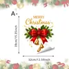 Pegatinas electrostáticas navideñas para ventanas: soldados cascanueces, moños, esferas navideñas, calcomanías de vidrio, decoraciones de ambiente festivo