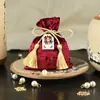 Bolsa de dulces para boda, bolsa de dulces de mano para boda, venta al por mayor, caja de regalo de terciopelo para dulces de boda, bolsa de dulces para regalo de compromiso