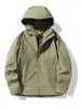 Chaqueta de Montañismo con Capucha a Prueba de Viento e Impermeable Estilo Pareja Sellada Térmicamente Ropa Exterior Deportiva al Aire Libre para Hombre Primavera y Otoño