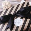 Exquisita caja de regalo negra ancha de embalaje poliéster tejido liso boda multi-especificación embalaje de juguetes cinta 23 m/rollo