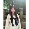 Sudadera con estampado de letras de marca moderna blanco y gris para mujer, otoño/invierno holgada, disimula imperfecciones, casual, forrada de polar, estilo perezoso, top para estudiante de secundaria