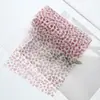 Tecido de gaze estilo coreano com estampa de coração e leopardo para scrunchies e elásticos de cabelo feitos à mão para DIY