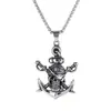 Acero inoxidable fundido retro clásico de un solo lado India Tailandia estatua de seis dientes colgante de collar hip hop para hombre joyería