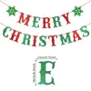 Banner de Natal Vermelho Verde Feliz Natal Feliz Natal Floco de Neve, Decoração Divertida para Festa de Natal