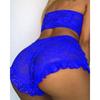 Pijamas Estilo Europeu e Americano 2025 Amazon Ebay Aliexpress, Lingerie Sexy, Conjunto de Duas Peças em Renda Transparente, Tamanho Grande