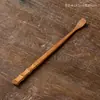 Retro chino dial de té de bambú aguja de té de bambú cuchara de té boca de tetera Aguja de té cono de té hecho a mano puro ceremonia del té seis caballeros