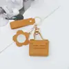 Espejo Portátil, Estuche para Auriculares, Colgante para Llavero, Mini Bolso de Cuero, Llavero, Billetera Pequeña Estilo Coreano, PVC