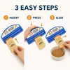 Dispensador de comida para gatos KineShineX, una herramienta para exprimir y dispensar comida y snacks para gatos en envases blandos, diseñada para una alimentación fácil