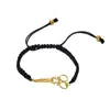 Colgante de Nuevo Producto Transfronterizo con Cuerda Trenzada Ajustable para Mujer, Versátil, Patrón de Tijeras de Acero Inoxidable, Pulsera Lista para la Venta