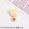 Color palo de garra de gato galleta comida juego crema pegamento diy hecho a mano pasador para el cabello material para refrigerador resina accesorios