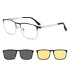 Gafas de Sol Polarizadas Clip-On Magnéticas de Dos en Uno Nuevas Transfronterizas Marco para Miopía Patilla de Resorte Sin Tornillos Fabricante