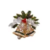 Nuevos Broches de Serie Navideña: Campanitas de Muñeco de Nieve Lindas, Decoraciones de Ropa de Moda, Broches para Fiesta de Navidad