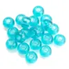 Material de acessórios DIY feito à mão 9*14MM contas lisas de furo grande contas de vidro contas para pulseira contas cor de galvanoplastia atacado