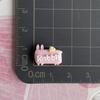 Mini tamaño pequeño Nombre de animal Accesorios de resina Letra inglesa Marca Pasador para el cabello Pegamento crema con accesorios de botón