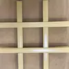 Rejilla de Techo Cuadrícula Techo Hierro Aluminio Madera Imitación Madera Estilo Chino Iluminación
