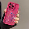 Diseño Floral Morado Adecuado para Funda de Teléfono iPhone 17 Pro Max, Acabado Mate para iPhone 14, 13, 12/15, Premium 11 con Recortes Precisos