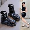Sandálias Fechadas para Meninas 2026 Verão Novos Sapatos Romanos de Cano Alto para Crianças, Sapatos de Praia Estilo Verão para Meninas e Crianças Mais Velhas