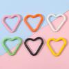 Aleación de Color Pintura Horneada Corazón Melocotón Corazón Mosquetón Hebilla de Seguridad Candado Llavero DIY Accesorios Mochila Gancho Pequeño