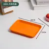 Bandeja de Paja de Trigo Estilo Nórdico Ins Bandeja Rectangular de Plástico para Uso Doméstico Taza para Empanadillas Taza de Té Plato Plato de Frutas