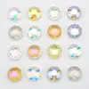 Venta Caliente Transfronteriza Accesorios para Joyería DIY Nido de Pájaro Colgante de Vidrio Colorido Oblato de 18 mm Pendientes Collar Pulsera Accesorios