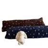 Almohada larga de apoyo de forro polar de invierno para niñas, almohada de apoyo para sujetar las piernas al dormir, almohada para dormir en el rincón de la ventana en otoño e invierno, cojín de respaldo para sofá