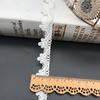 Nueva Cinta de Ropa Estilo Chanel de Nailon Blanco Centípedo Dragón Borde Espiga Puntada de Cinturón Accesorios de Encaje DIY