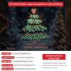 Decoraciones Navideñas Transfronterizas Rejillas de Ventana Calcomanías Electrostáticas Diseño de Escena Calcomanías para Puerta de Vidrio Ventana Ambiente Navideño Verde