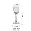 Vidro transparente simples e criativo de pé alto copo de vinho pequeno copo de vinho doméstico Bar Hotel Comercial Vidro de bebidas espirituosas pequenas