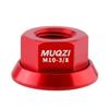 Tuerca de buje de bicicleta de montaña plegable MUQZI, tornillo de eje trasero M10, aleación de aluminio 7075