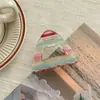 Pinza Triangular Simple para el Cabello Estilo Coreano Etiqueta Dorada Ácido Acético Clip para el Cabello Personalizado de Alta Gama Accesorio para el Cabello Adorno para la Cabeza