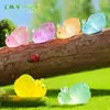 Micro Paisagem de Musgo Redondo Luminoso Pequeno Caracol Grânulos Fofos Jardinagem Paisagismo DIY Acessórios Decorativos Mini Enfeites