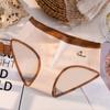 Otoño e Invierno Nuevo Sin Costuras Algodón Puro Triángulo Cintura Media Estampado de Frutas Niñas Lindo 3A Ácido Hialurónico Antibacteriano Ropa Interior para Mujeres
