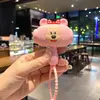 Chaveiro Martelo Fofo de Desenho Animado para Alívio de Estresse para Mochilas Infantis, Pingente de Martelo de Panda que Faz Som